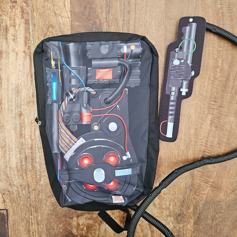 Ghostbusters Proton Pack Backpack Black Particle Wand Cosplay Costume Accessory